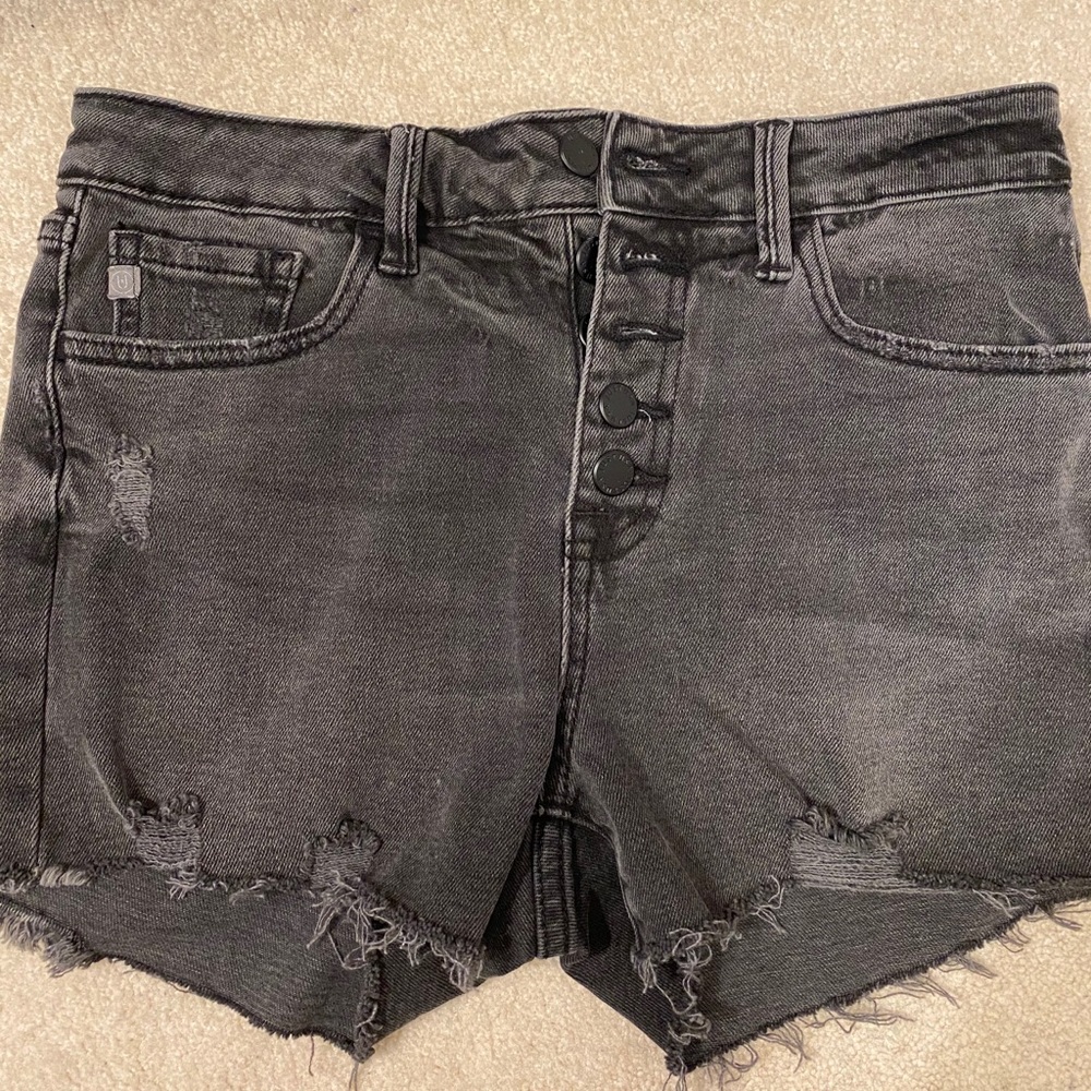 Just USA black denim shorts